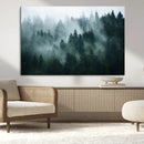 Misty Forest Wall Art – Serene Green Landscape Canvas Print, by MyGreatCanvas | Canvas Wall Art Prints | Photo Prints & Wall Decor
