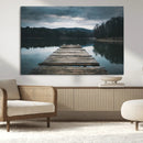 Wooden Bridge Near Lake Wall Art Canvas Print by MyGreatCanvas | Canvas Wall Art Prints | Photo Prints & Wall Decor