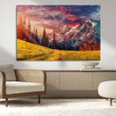 Mountain and Daylight Red Sunset Wall Art Canvas Print by MyGreatCanvas | Canvas Wall Art Prints | Photo Prints & Wall Decor