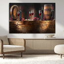 Wine and Barrels Wall Art Canvas Print by MyGreatCanvas | Canvas Wall Art Prints | Photo Prints & Wall Decor
