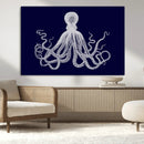 Blue Octopus Wall Art Canvas Print by MyGreatCanvas | Canvas Wall Art Prints | Photo Prints & Wall Decor