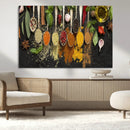 Kitchen Spice Wall Art Canvas Print