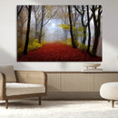 Foggy Forest Wall Art Landscape Canvas Print