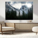 Yosemite National Park El Capitan Foggy Mountain Wall Art | by MyGreatCanvas | Canvas Wall Art Prints | Photo Prints & Wall Decor