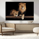 Lion Canvas Wall Art – Majestic Animal Print Artwork for by MyGreatCanvas | Canvas Wall Art Prints | Photo Prints & Wall Decor