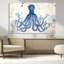 Octopus Canvas Wall Art | Coastal Marine Life Artwork for by MyGreatCanvas | Canvas Wall Art Prints | Photo Prints & Wall Decor