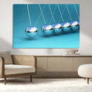 Wall Art Newton's Cradle Canvas Print, Framed Newton Cradle