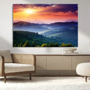Mountain and Sunset Wall Art Canvas Print by MyGreatCanvas | Canvas Wall Art Prints | Photo Prints & Wall Decor
