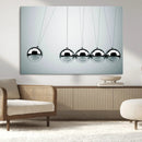 Newton's Cradle Wall Art Canvas Print, Framed Newton Cradle