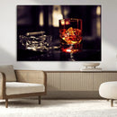 Whiskey and Cigar Canvas – Luxurious Wall Art for Home or