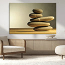 Fluvial Zen Stones Canvas Wall Art Print by MyGreatCanvas | Canvas Wall Art Prints | Photo Prints & Wall Decor