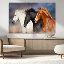 Animal Wall Art Three Horses Farmhouse Art Canvas, Framed by MyGreatCanvas | Canvas Wall Art Prints | Photo Prints & Wall Decor
