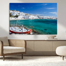 Santorini Wall Art Canvas Print