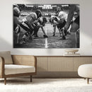 American Football Wall Art Canvas Print Framed Stadium Sport
