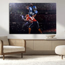 American Football Wall Art Canvas Print, Stadium Sport Wall