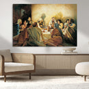Last Supper Wall Art Canvas Print, Framed Jesus Painting Art