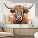 Vintage Scottish Highland Cow Cattle Art, Scottish Highland