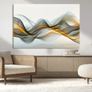 Abstract Wave Canvas Wall Art – Fluid Contemporary Elegance