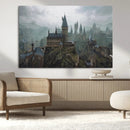 Disney Castle Wall Art Canvas Print, Living Kids Home Room