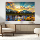 Grand Teton Park Sunrise Wall Art – Vibrant Landscape Canvas by MyGreatCanvas | Canvas Wall Art Prints | Photo Prints & Wall Decor