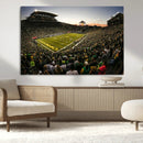 Oregon Stadium Canvas Wall Art - Captivating Game Day Scene