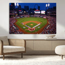 St. Louis Cardinals Baseball Team Print - Busch Stadium Wall by MyGreatCanvas | Canvas Wall Art Prints | Photo Prints & Wall Decor