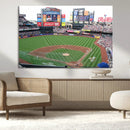 New York Mets Baseball Team Print - Citi Field Baseball by MyGreatCanvas | Canvas Wall Art Prints | Photo Prints & Wall Decor