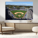 Los Angeles Dodgers Dodger Stadium Wall Art Canvas Print -