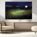Michigan Wolverines Football Canvas Wall Decor, Football