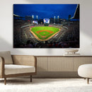 Truist Park Night Game Canvas Art - Atlanta Braves Stadium by MyGreatCanvas | Canvas Wall Art Prints | Photo Prints & Wall Decor