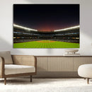 Yankee Stadium Night Game Triple Canvas, Yankee Stadium