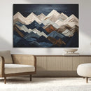 Mountain Wall Art – Modern Geometric Landscape Canvas Print,