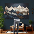 Wood Mountain Wall Art | Mountain Canvas Print Wood Decor | by MyGreatCanvas | Canvas Wall Art Prints | Photo Prints & Wall Decor