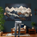 Mountain Wall Art – Modern Abstract Landscape Canvas Print
