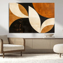 Geometric Abstract Wall Art Canvas Print, Mid Century Modern