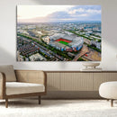 Old Trafford Manchester United Stadium Wall Art Canvas Print