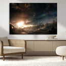 Avengers Planet Wall Art Canvas Print
