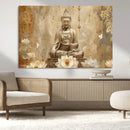 Buddha Wall Art Canvas Print, Buddha Meditation Room Decor,