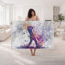 Watercolor Golf Swing Wall Art Canvas Print | Vibrant