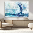 Golf Swing Wall Art Canvas Print - Sports-Inspired