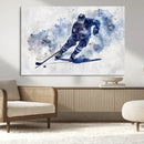 Hockey Player Wall Art Canvas Print - Sports-Inspired
