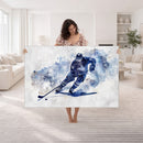 Hockey Player Wall Art Canvas Print - Sports-Inspired