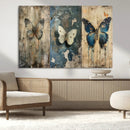 Butterfly Wall Art Trio | Vintage Butterfly Canvas Print | by MyGreatCanvas | Canvas Wall Art Prints | Photo Prints & Wall Decor