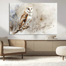 Barn Owl Wall Art | Watercolor Canvas Print | Perfect for