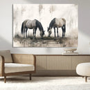 Chines Ink Style Vintage Horses Wall Art Canvas Print for by MyGreatCanvas | Canvas Wall Art Prints | Photo Prints & Wall Decor