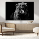 Bear Canvas Print | Wildlife Wall Art for Cabin Decor |