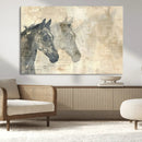 Abstract Horse Canvas Print | Modern Farmhouse Wall Art |