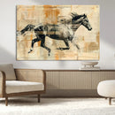 Chines Style Running Horse Western Wall Art | Farmhouse Wall