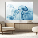Blue Jellyfish Wall Art Canvas Print by MyGreatCanvas | Canvas Wall Art Prints | Photo Prints & Wall Decor