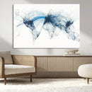 Flight Route Map Wall Art Canvas Print, Abstract Air Traffic by MyGreatCanvas | Canvas Wall Art Prints | Photo Prints & Wall Decor